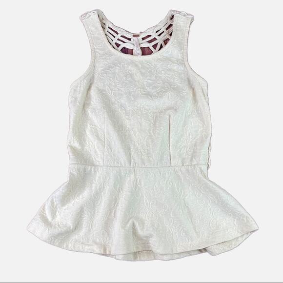 Free People Braided Back Flared Tank Top - Picture 1 of 6